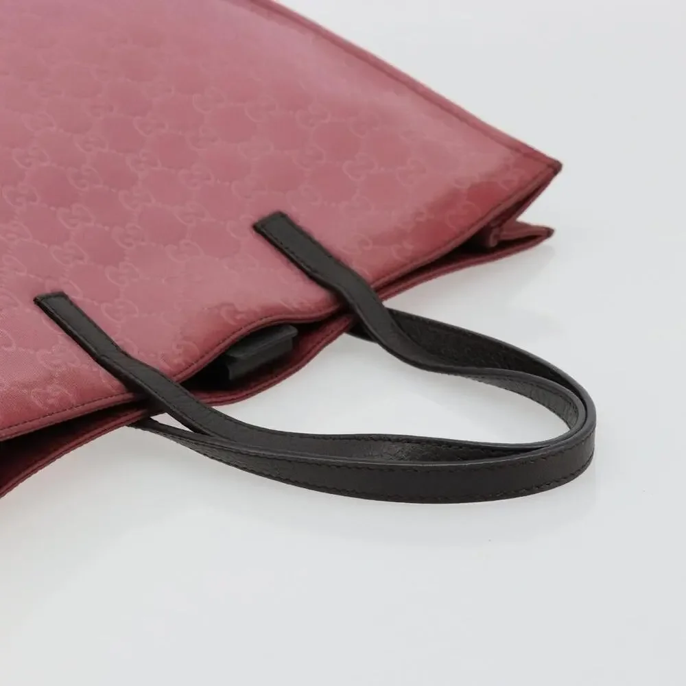 Gucci GG Canvas Tote Bag Nylon Pink